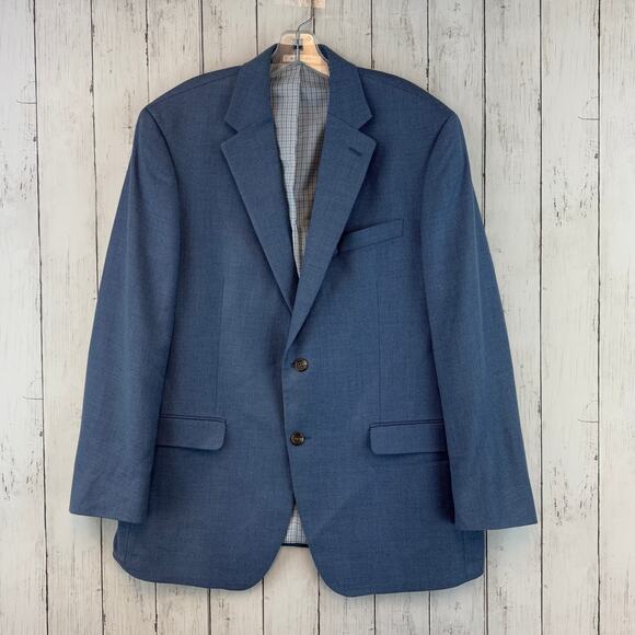 Lauren Ralph Lauren Other - Lauren Ralph Lauren Blue Linen Blend 2 Button Single Breasted Blazer Size 42R